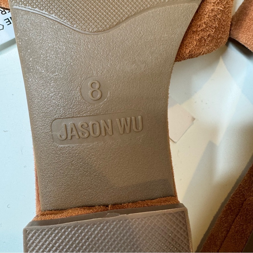 Jason Wu NWT tan suede slide sandals size 8 - Picture 8 of 8